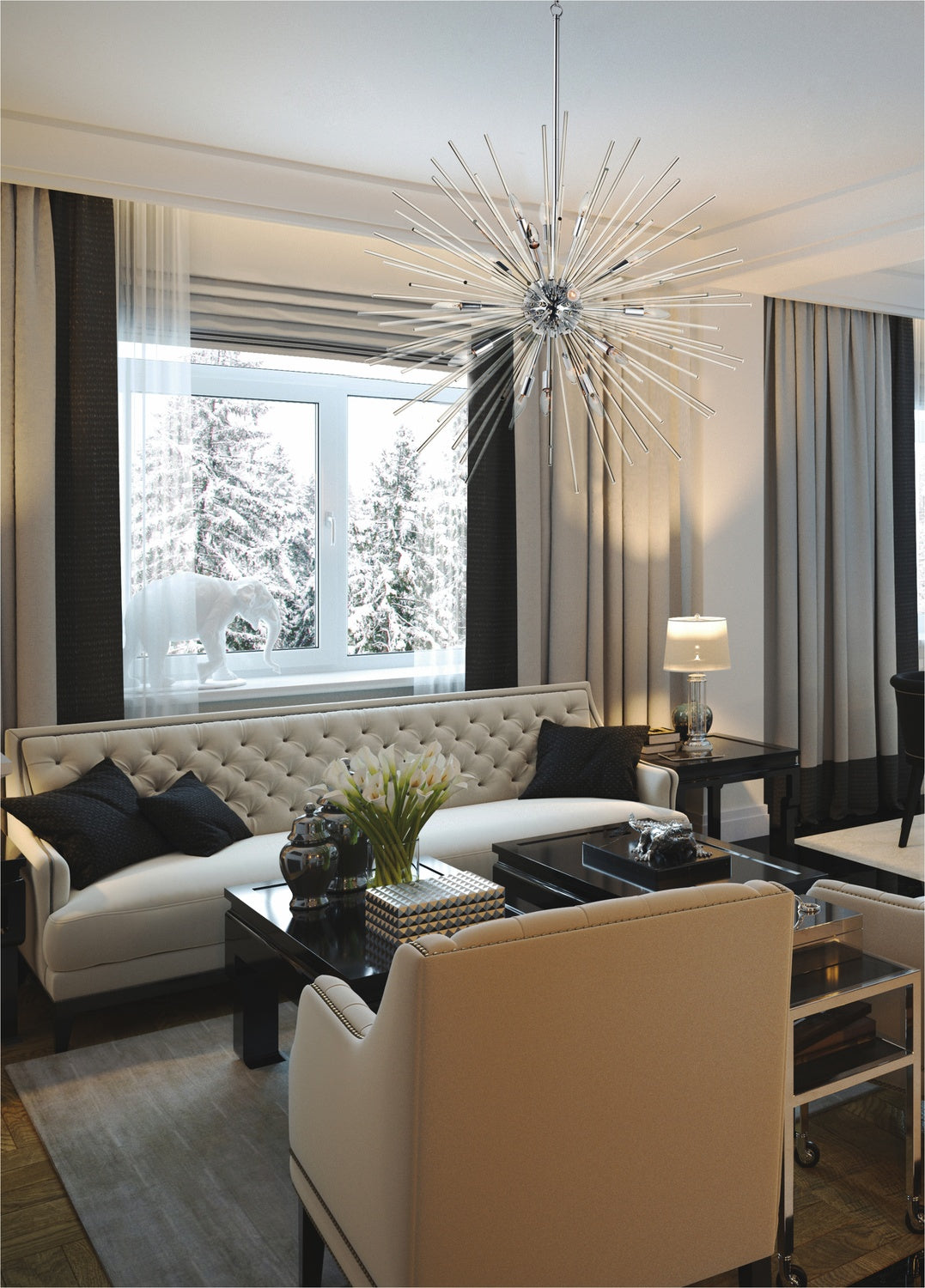 MAXIM, POLARIS-MULTI-LIGHT PENDANT, CHANDELIER LIGHT