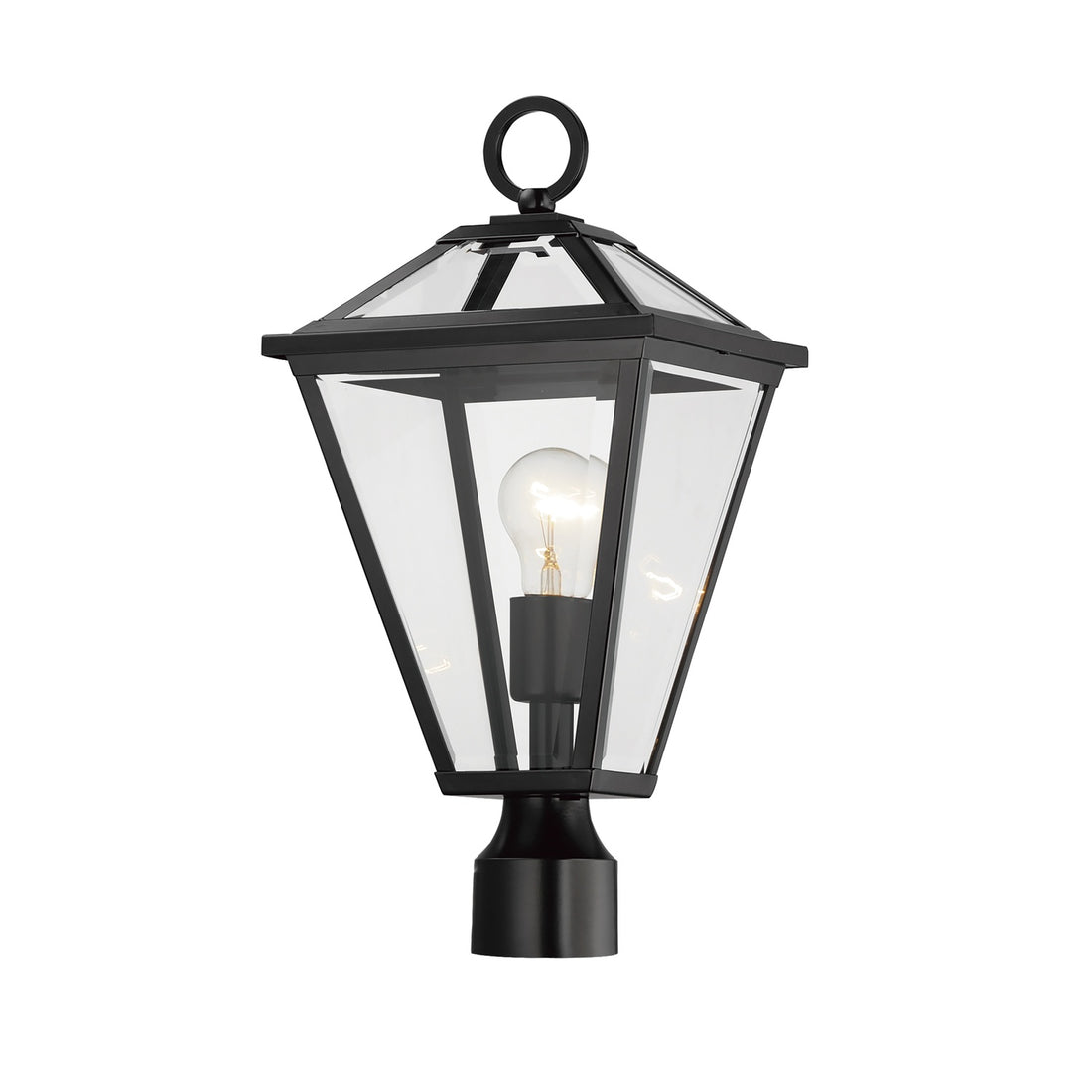 MAXIM PRISM-OUTDOOR POST LANTERN | 30568CLBK - Post