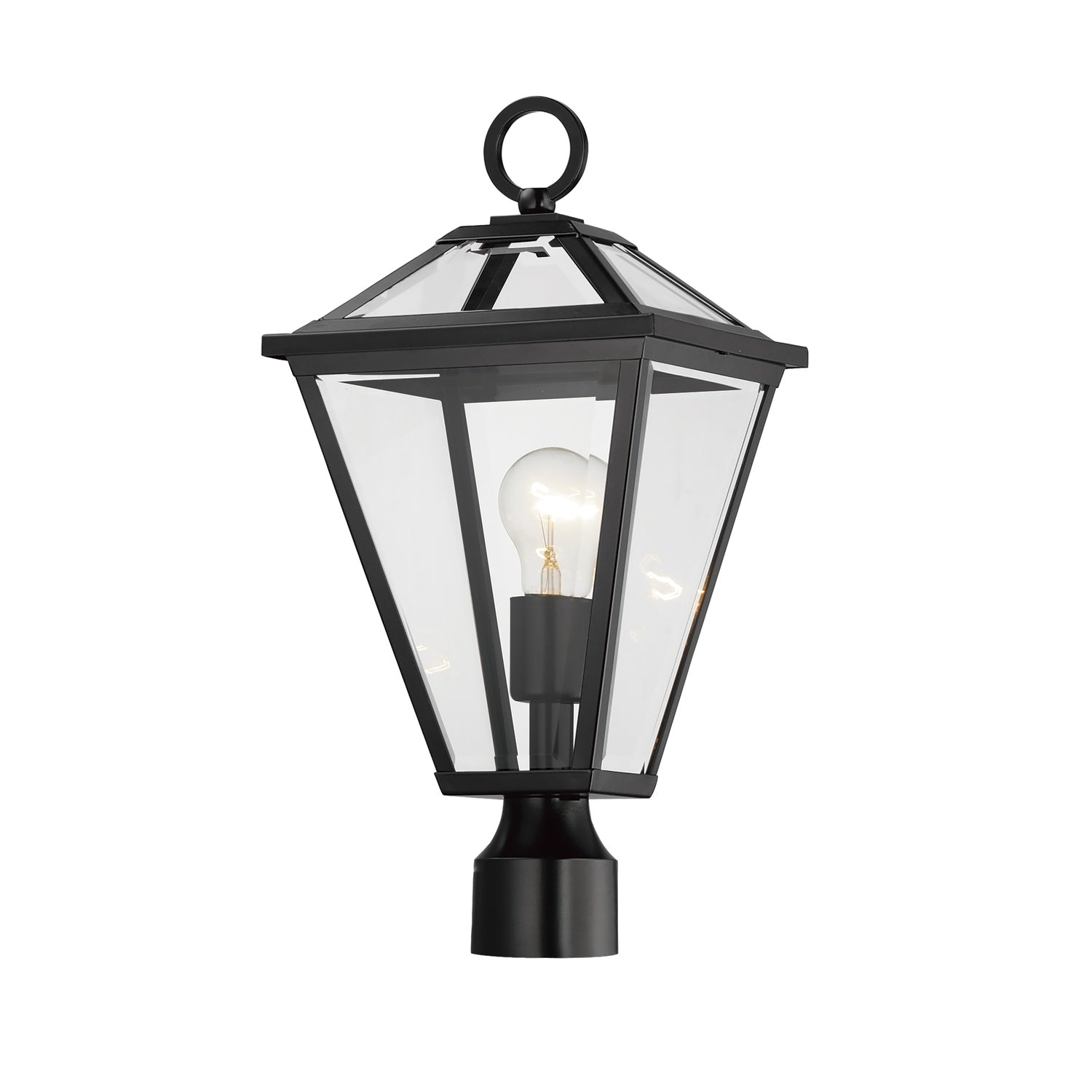 MAXIM PRISM-OUTDOOR POST LANTERN | 30568CLBK - Post