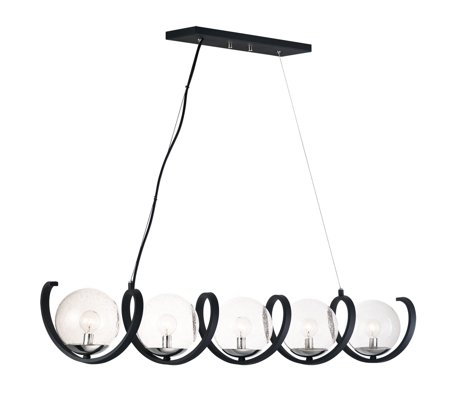MAXIM, CURLICUE-MULTI-LIGHT PENDANT, CHANDELIER LIGHT