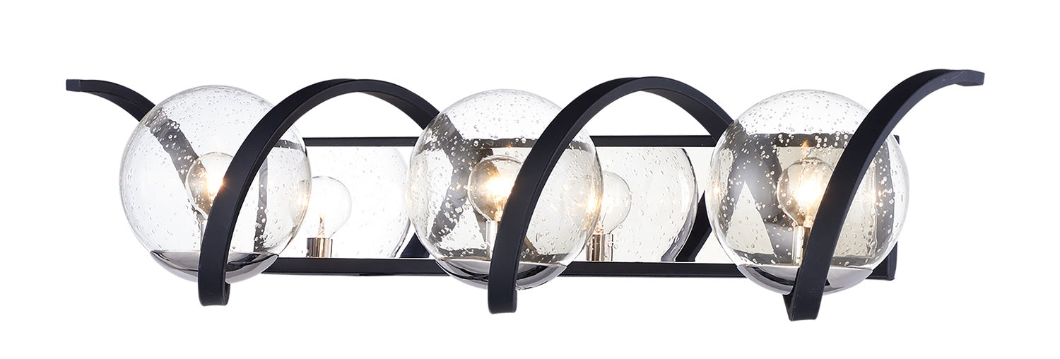 MAXIM, CURLICUE-BATH VANITY, VANITY LIGHT