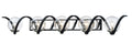 MAXIM, CURLICUE-BATH VANITY, VANITY LIGHT