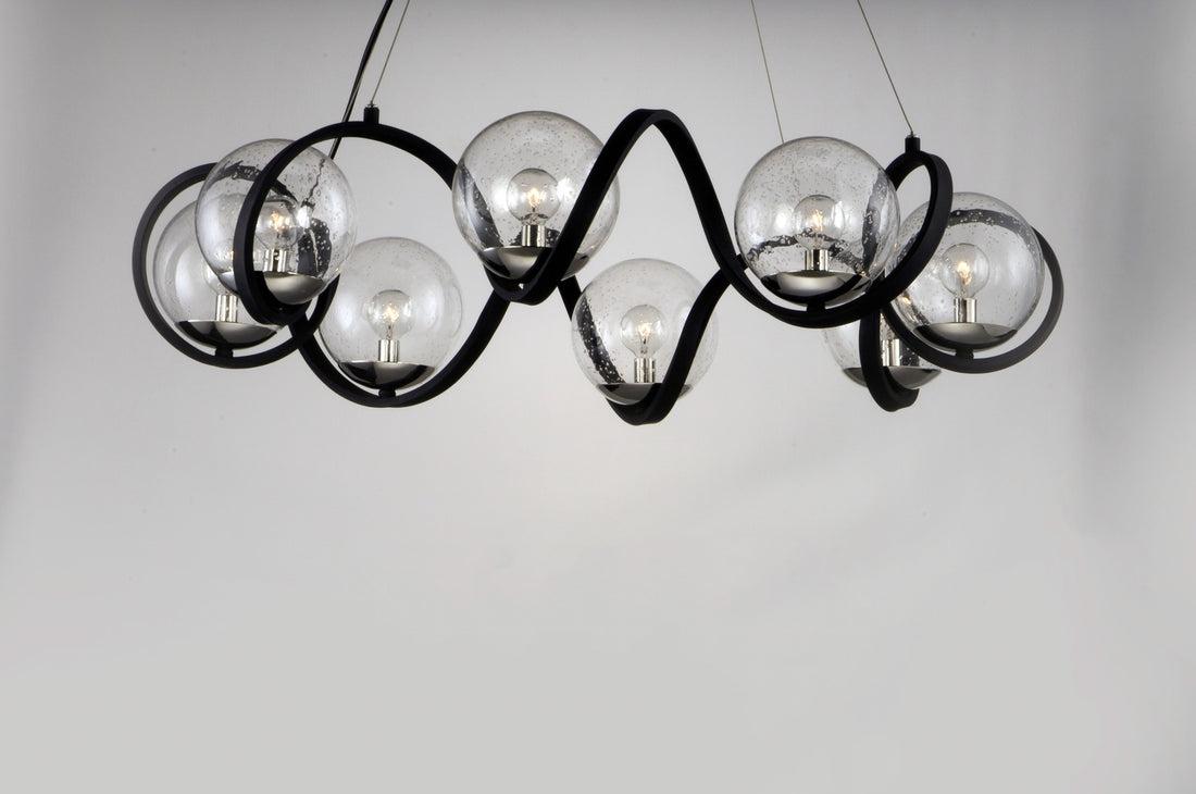 MAXIM, CURLICUE-MULTI-LIGHT PENDANT, CHANDELIER LIGHT