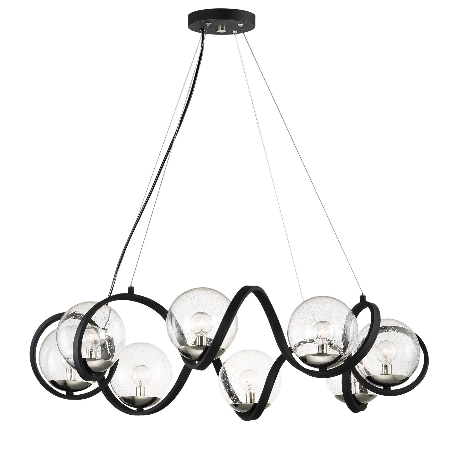 MAXIM, CURLICUE-MULTI-LIGHT PENDANT, CHANDELIER LIGHT