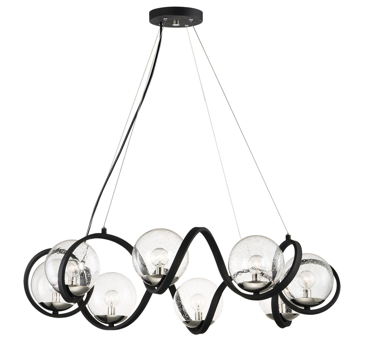 MAXIM, CURLICUE-MULTI-LIGHT PENDANT, CHANDELIER LIGHT