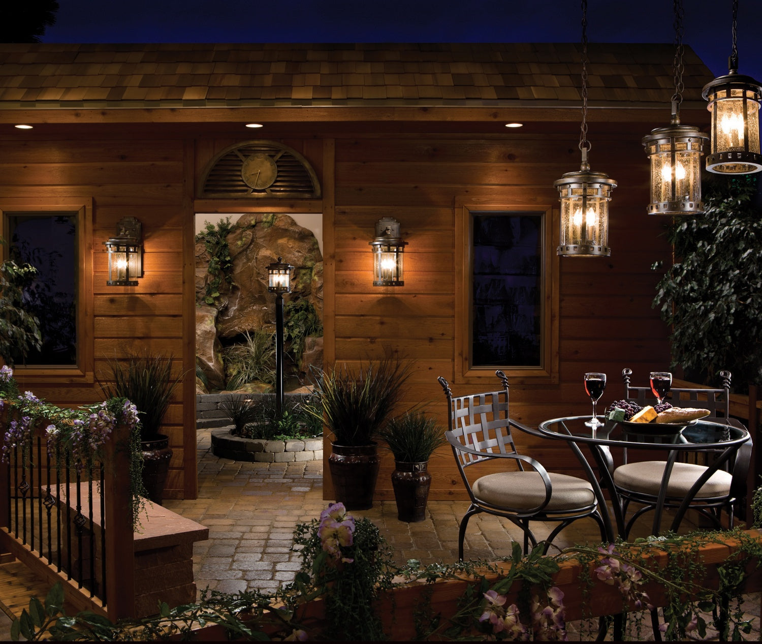 MAXIM, SANTA BARBARA VX-OUTDOOR HANGING LANTERN, OUTDOOR CEILING LIGHTS