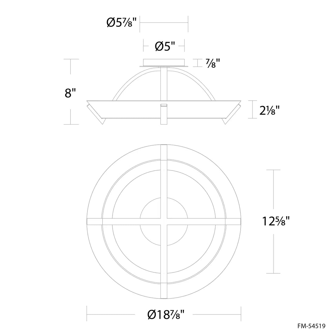 MODERN FORMS, COPA FLUSH & SEMI-FLUSH MOUNT LIGHTING, FLUSH MOUNT CEILING LIGHTS