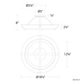 MODERN FORMS, COPA FLUSH & SEMI-FLUSH MOUNT LIGHTING, FLUSH MOUNT CEILING LIGHTS