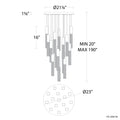 MODERN FORMS, CINEMA PENDANT LIGHTING, PENDANT LIGHT