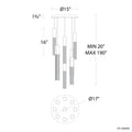 MODERN FORMS, CINEMA PENDANT LIGHTING, PENDANT LIGHT