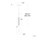 MODERN FORMS, CINEMA PENDANT LIGHTING, PENDANT LIGHT