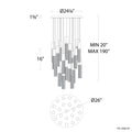 MODERN FORMS, CINEMA PENDANT LIGHTING, PENDANT LIGHT