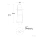 MODERN FORMS, BALTHUS OUTDOOR POST LIGHTING, OUTDOOR WALL LIGHTS