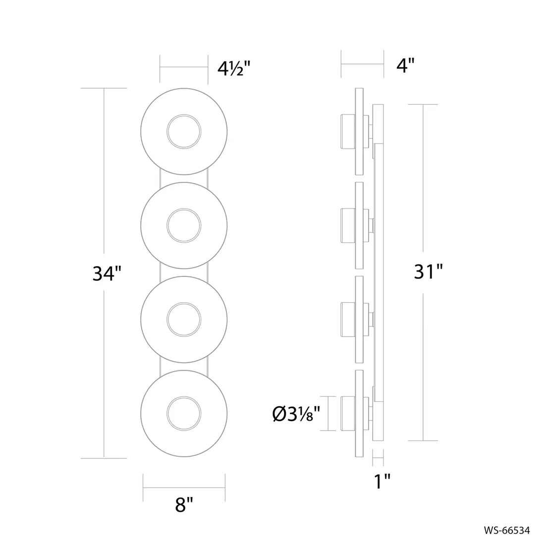 MODERN FORMS, FRESCO BATH & VANITY LIGHT, VANITY LIGHT