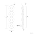 MODERN FORMS, FRESCO BATH & VANITY LIGHT, VANITY LIGHT