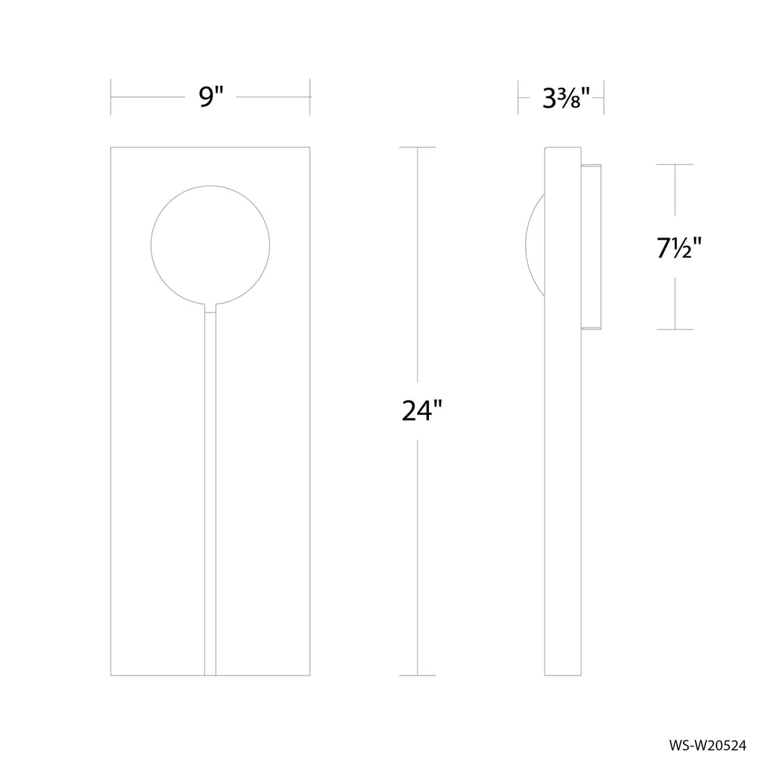 MODERN FORMS, KEYHOLE OUTDOOR WALL LIGHT, OUTDOOR WALL LIGHTS