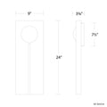 MODERN FORMS, KEYHOLE OUTDOOR WALL LIGHT, OUTDOOR WALL LIGHTS