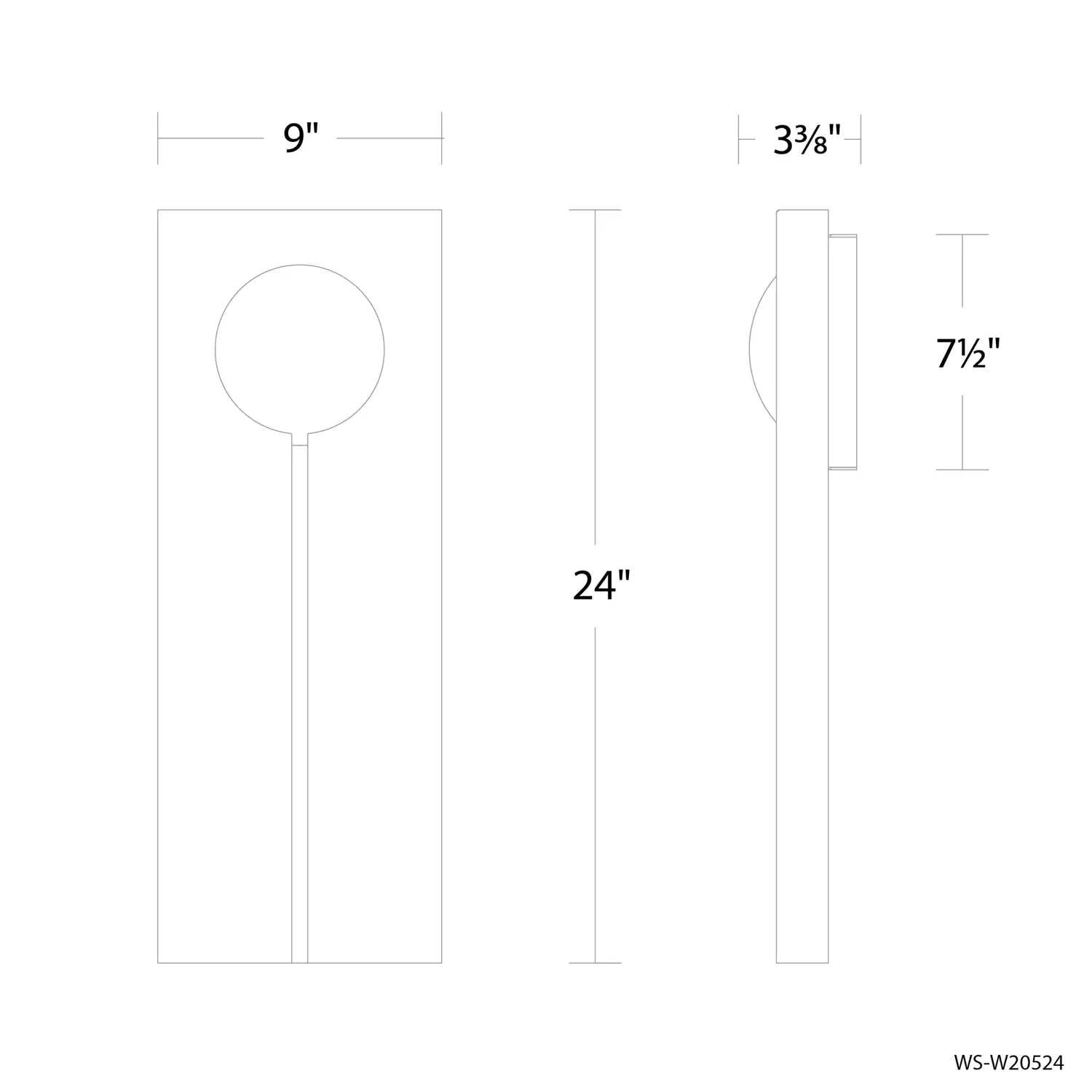 MODERN FORMS, KEYHOLE OUTDOOR WALL LIGHT, OUTDOOR WALL LIGHTS