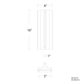 MODERN FORMS, STRAIT OUTDOOR WALL LIGHT, OUTDOOR WALL LIGHTS