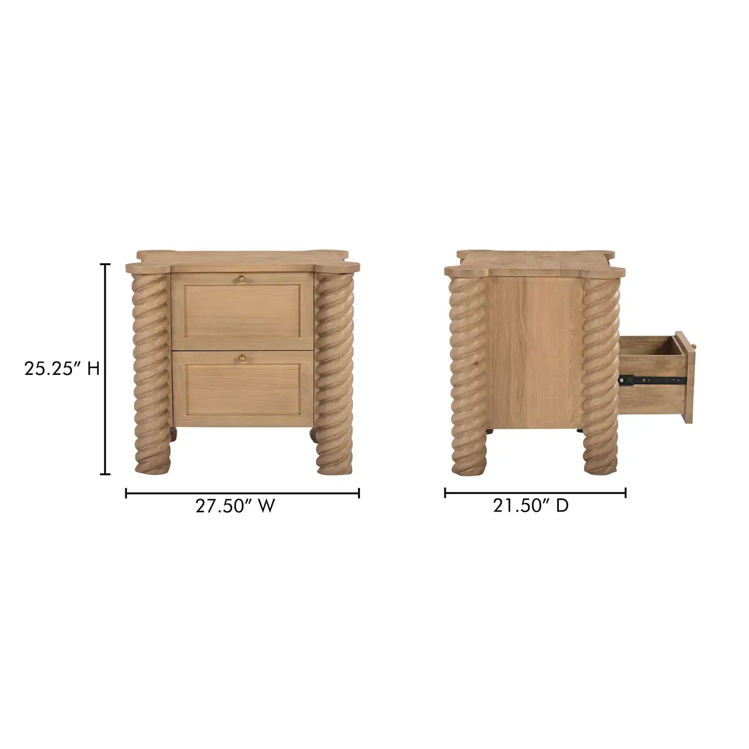 MOE'S, TRECCIA NIGHTSTANDS, NIGHTSTANDS