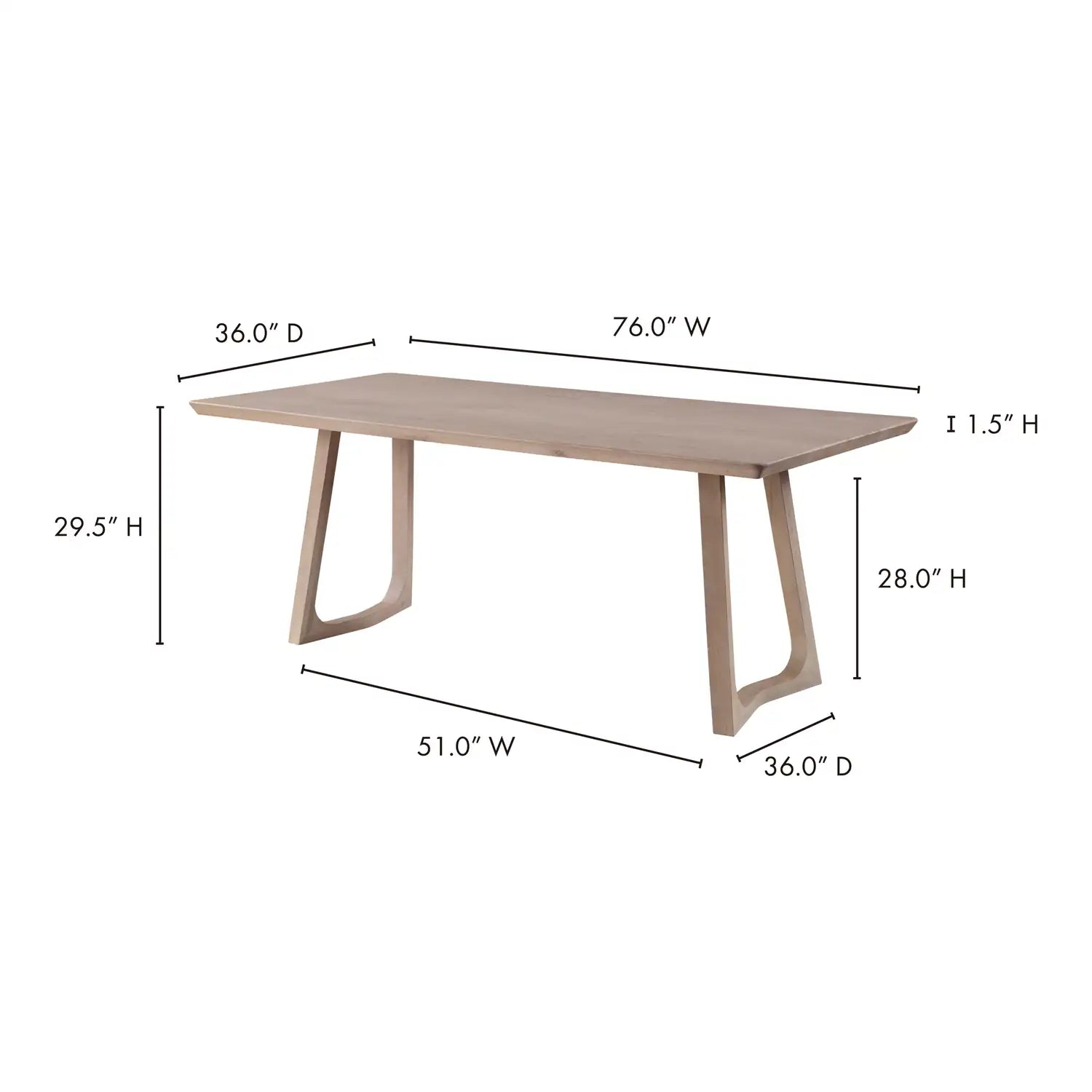 MOES SILAS DINING TABLES - Dining Tables