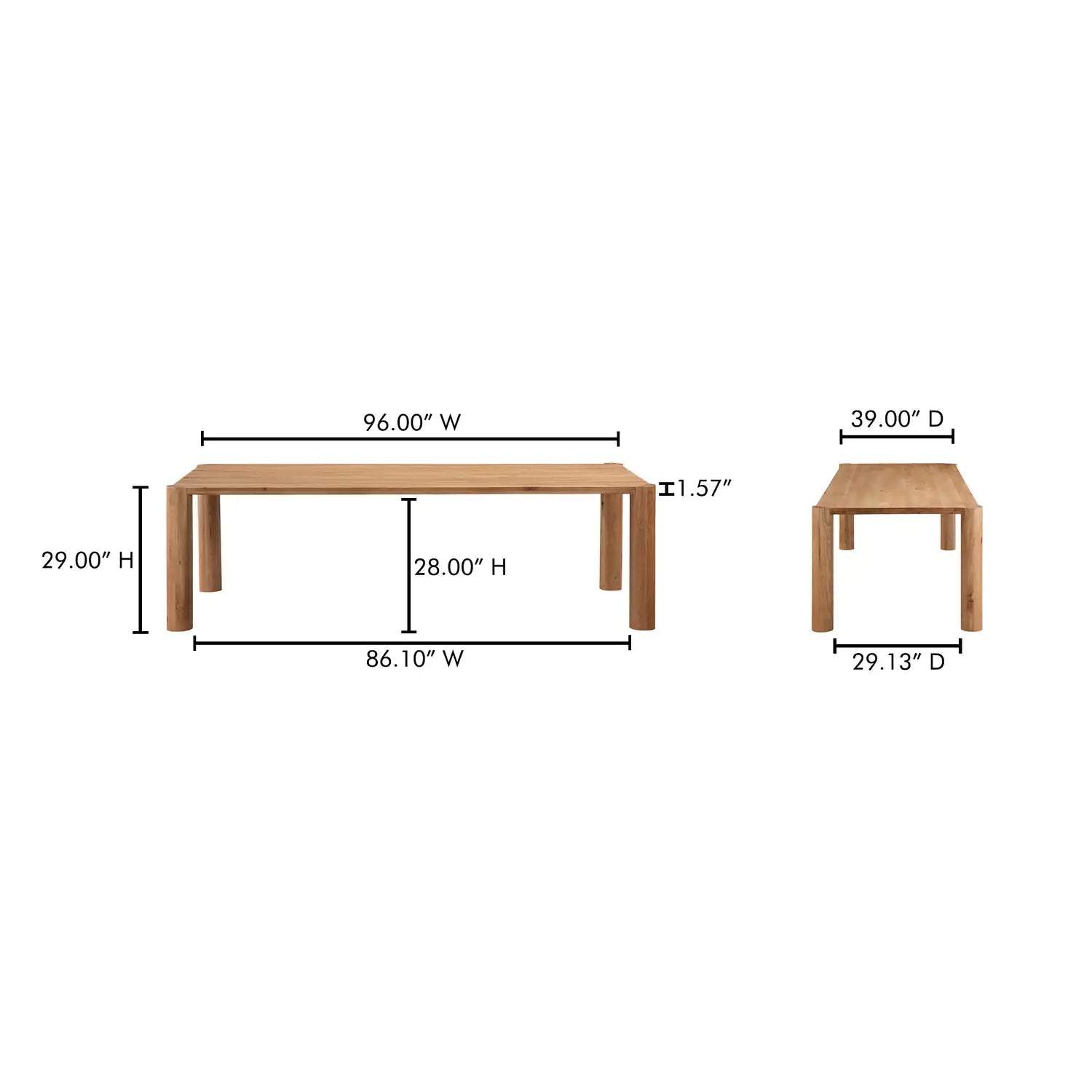 MOES POST DINING TABLES - Dining Tables