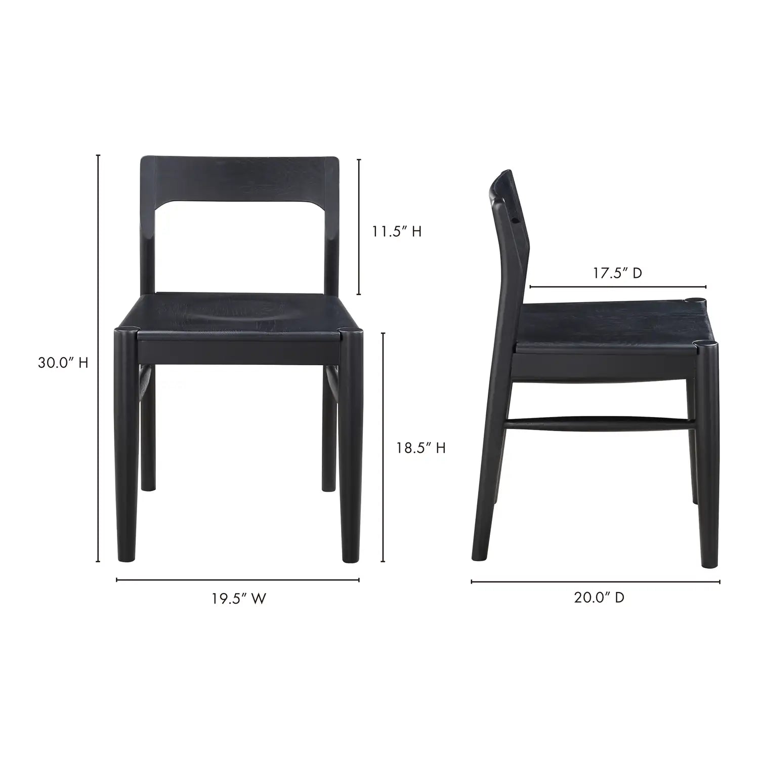 MOES, OWING DINING CHAIRS - SET OF TWO, DINING CHAIRS