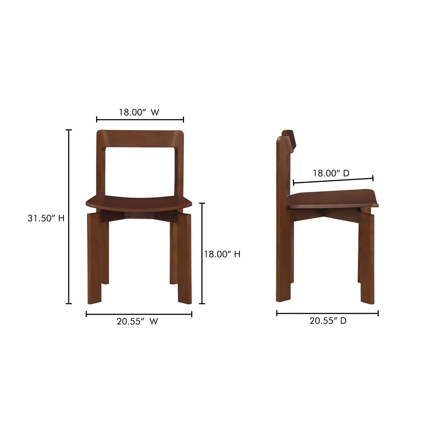 MOES, DAIFUKU DINING CHAIRS - SET OF TWO, DINING CHAIRS