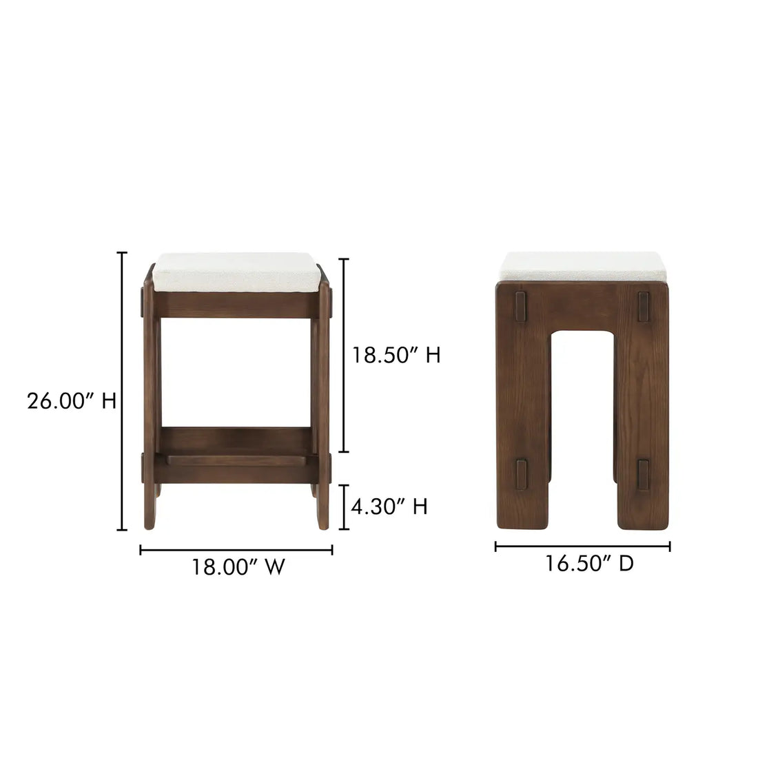 MOES, ASHBY COUNTER STOOLS, BAR STOOLS