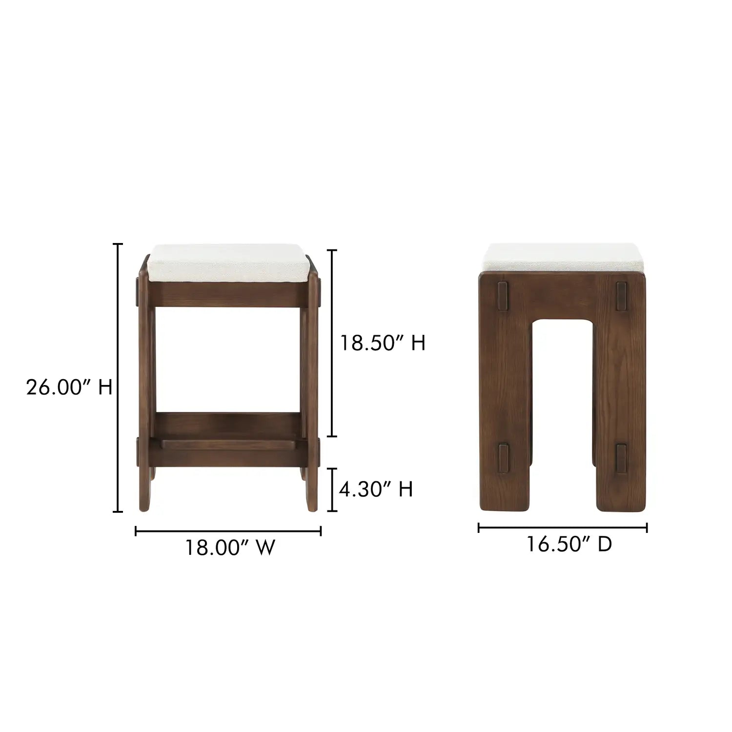 MOES, ASHBY COUNTER STOOLS, BAR STOOLS