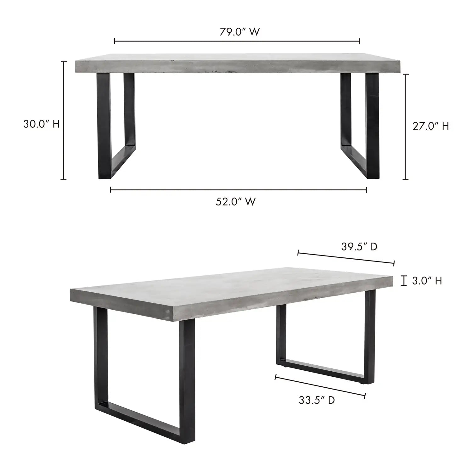MOES JEDRIK OUTDOOR DINING TABLES - Outdoor Tables
