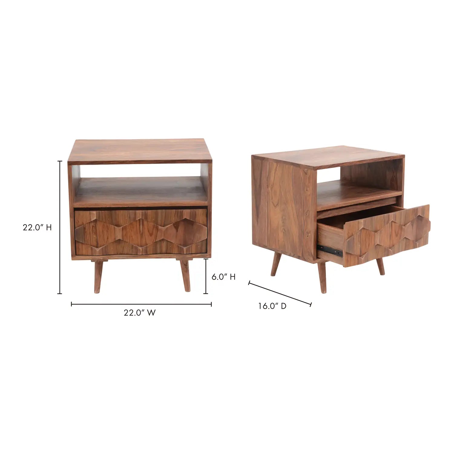 MOE'S, O2 NIGHTSTANDS, NIGHTSTANDS