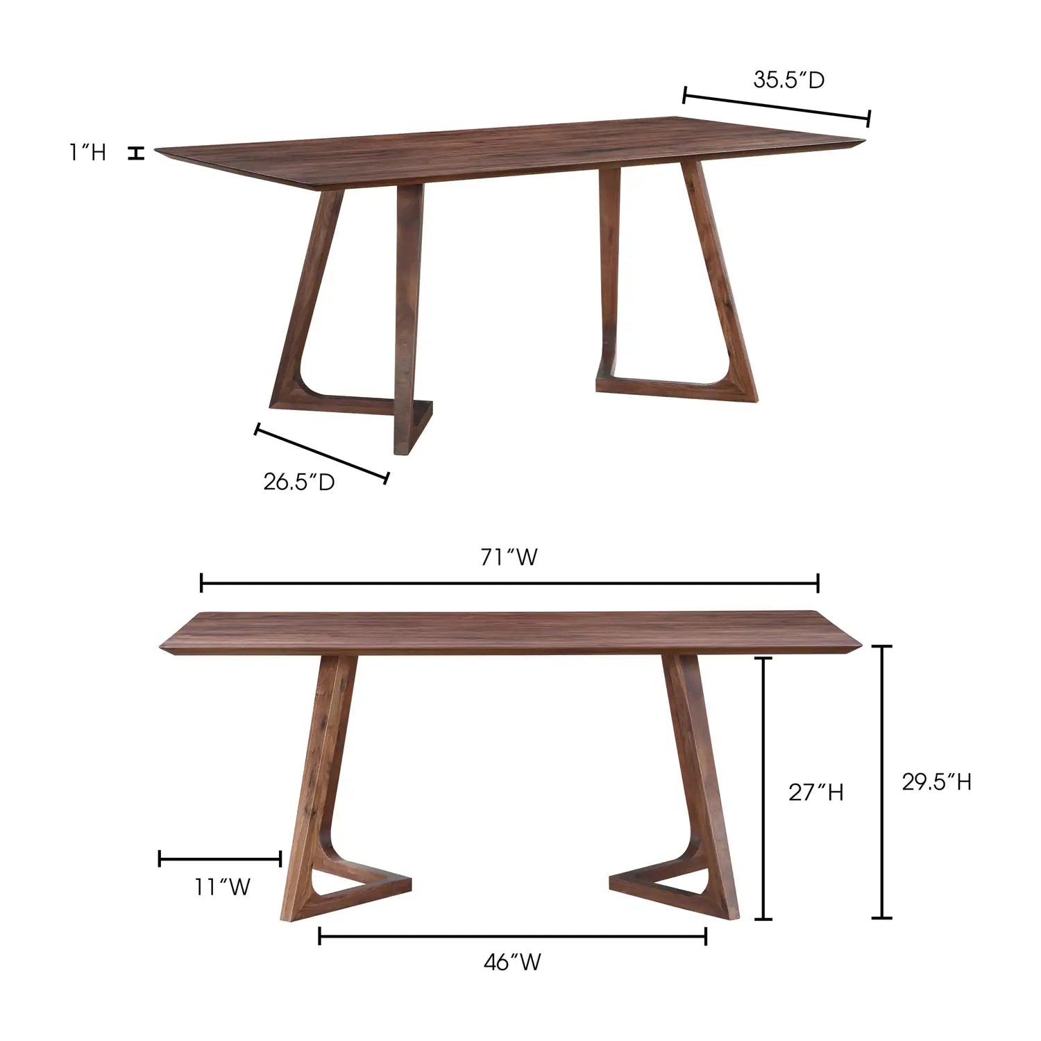 MOES GODENZA DINING TABLES - Dining Tables
