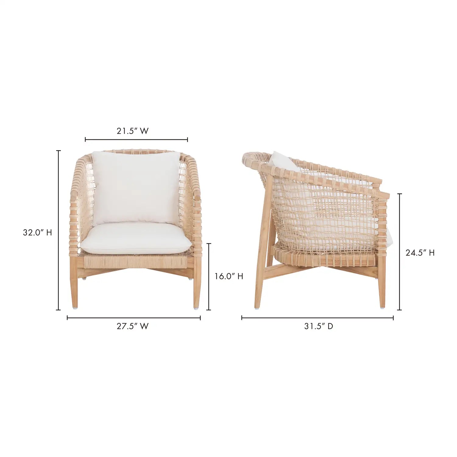 MOES KUNA OUTDOOR CHAIRS - Outdoor Seating