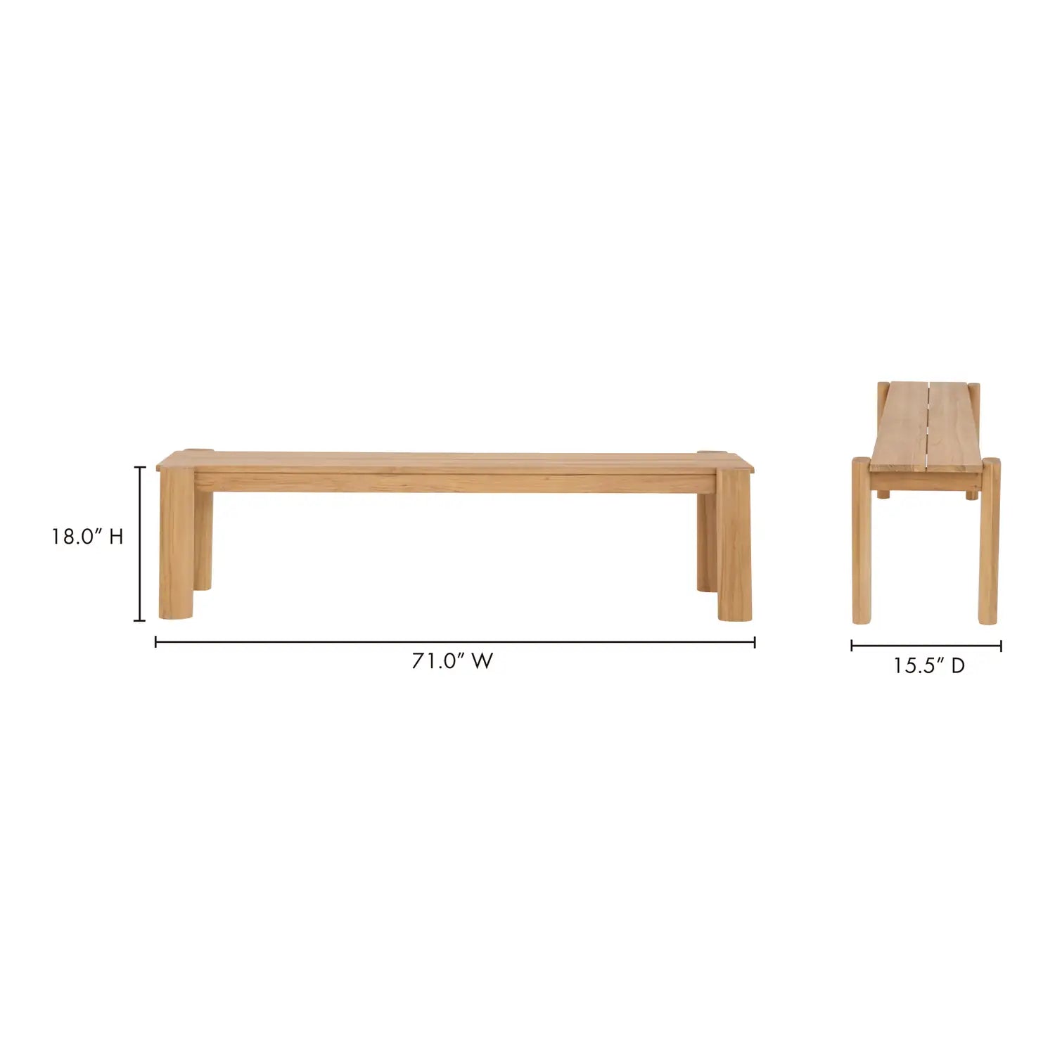 MOES TEMPO OUTDOOR BENCHES - Outdoor Seating