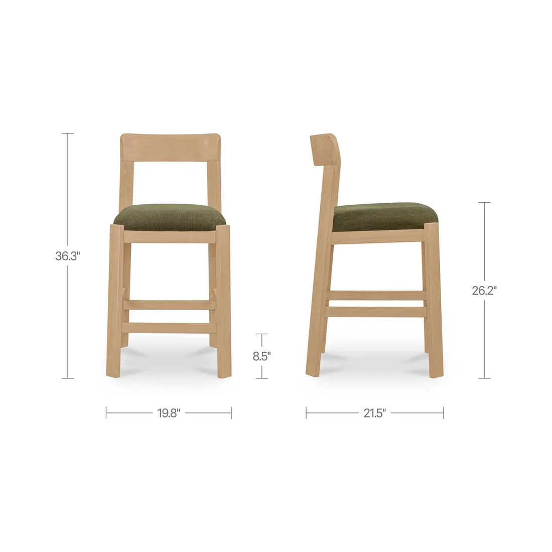 MOES, OLI COUNTER STOOLS, BAR STOOLS