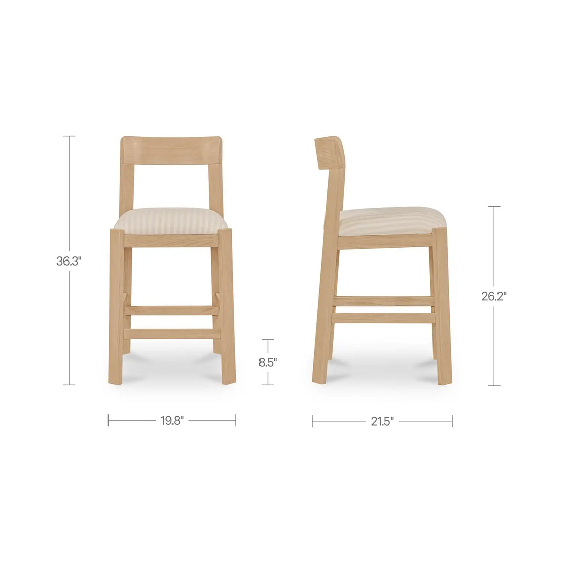 MOES, OLI COUNTER STOOLS, BAR STOOLS