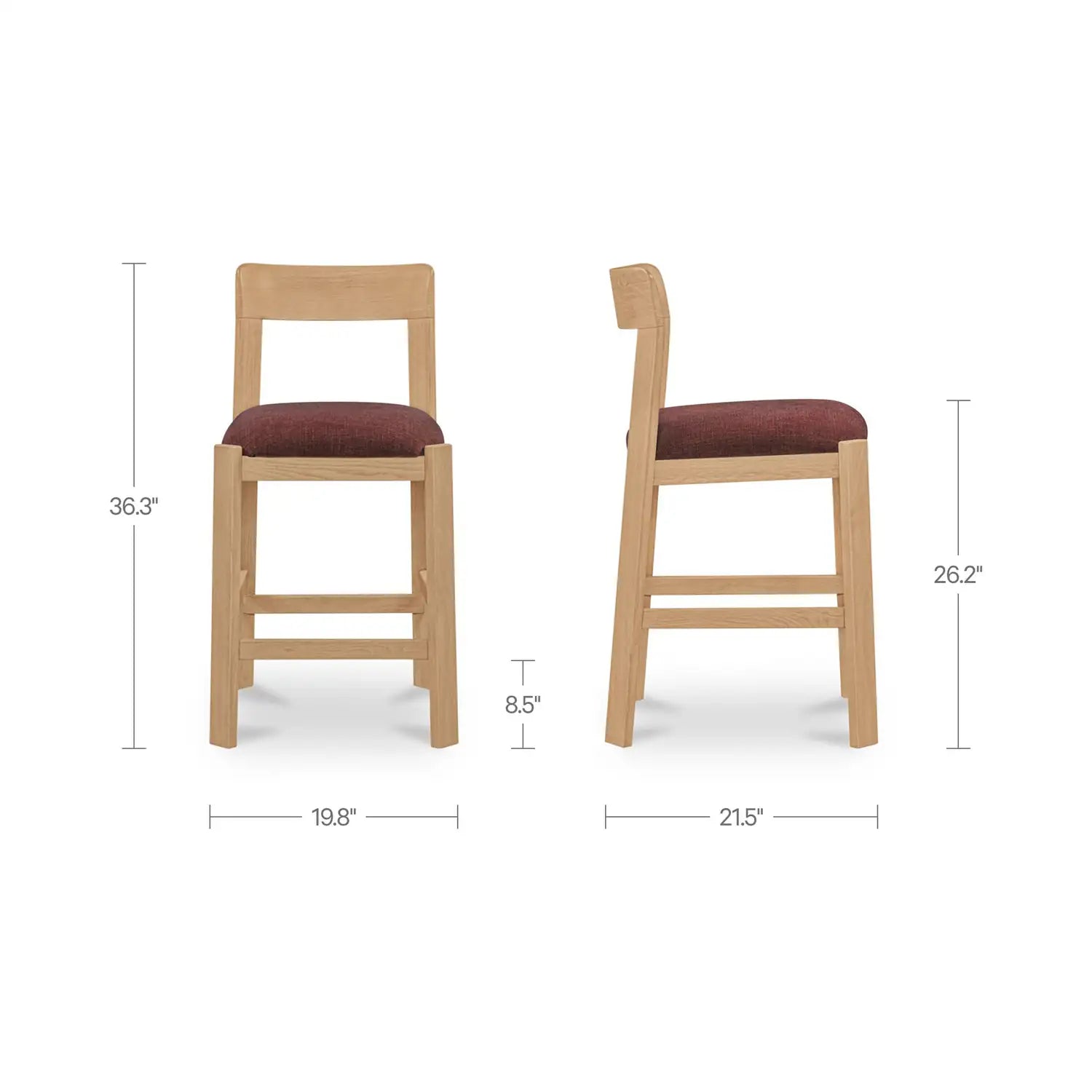 MOES, OLI COUNTER STOOLS, BAR STOOLS