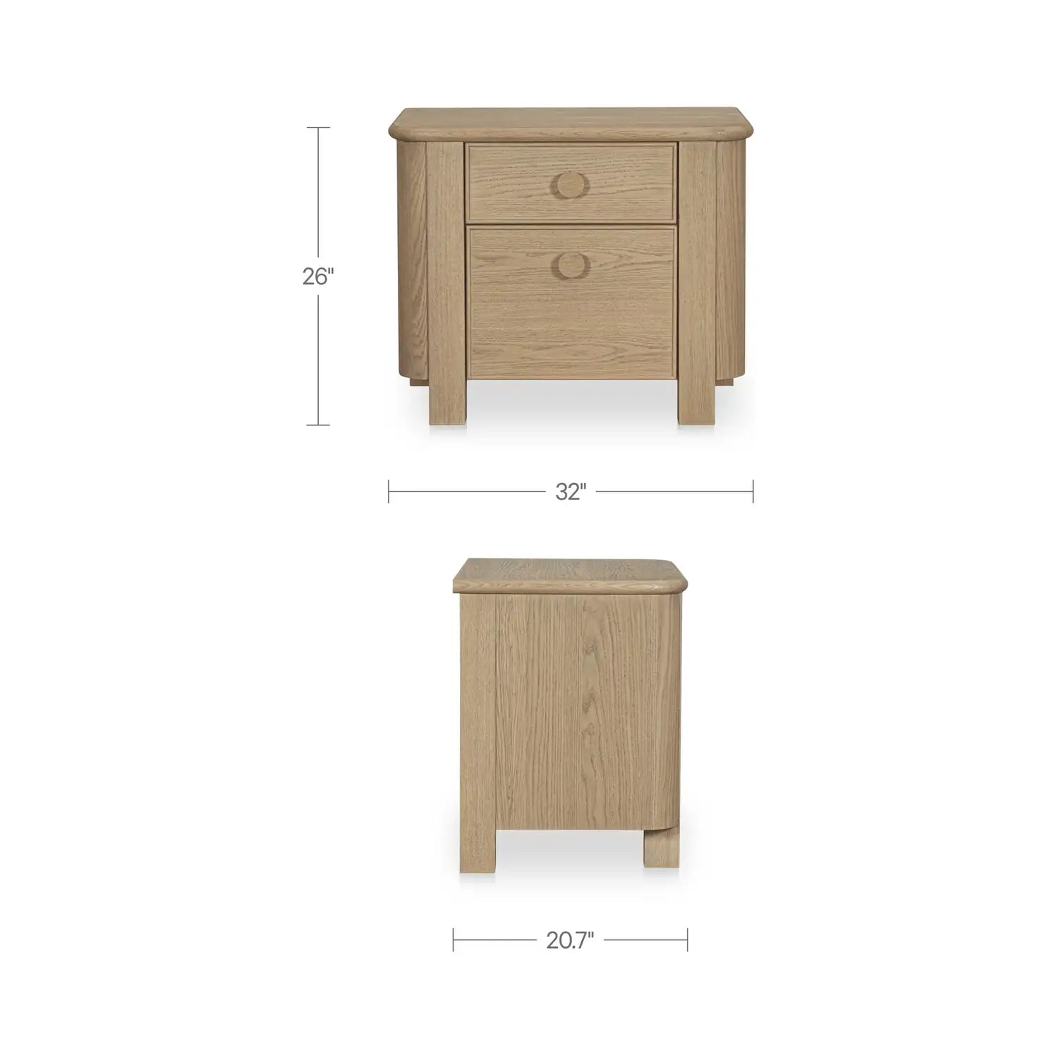 MOE'S, LOREN NIGHTSTANDS, NIGHTSTANDS