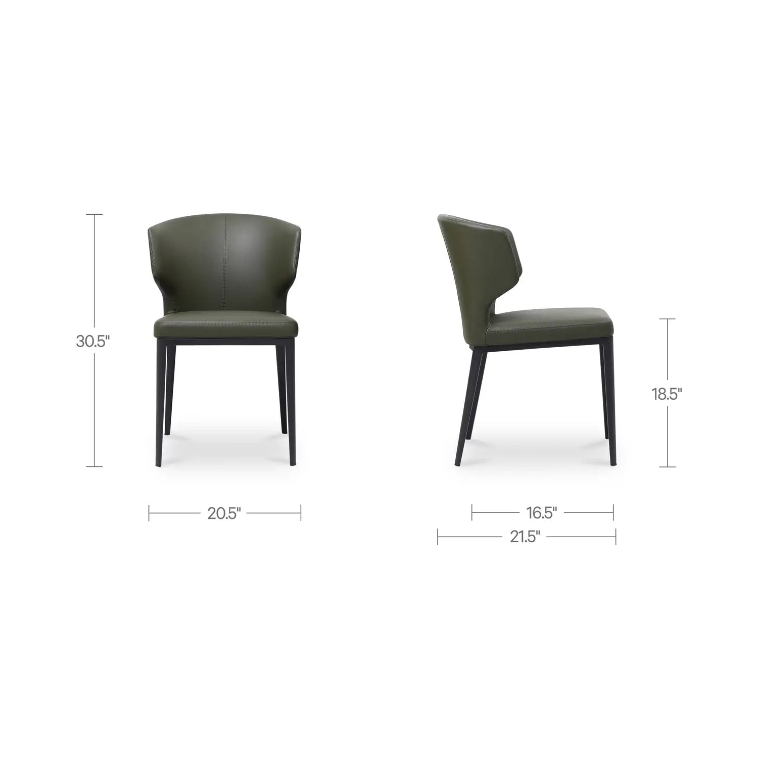 MOES, DELANEY DINING CHAIRS - SET OF TWO, DINING CHAIRS