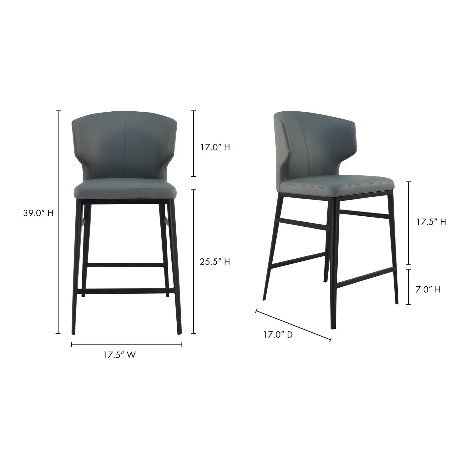MOES, DELANEY COUNTER STOOLS, BAR STOOLS