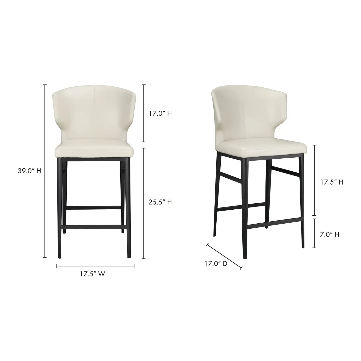 MOES, DELANEY COUNTER STOOLS, BAR STOOLS