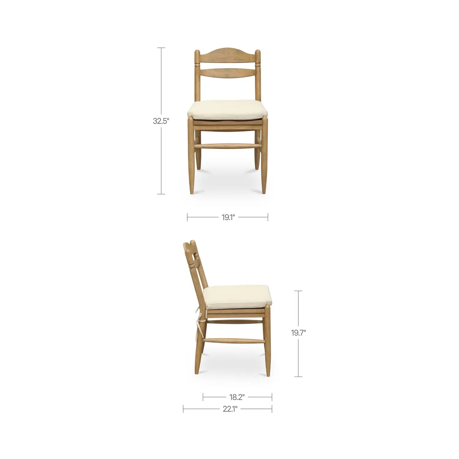MOES, TATE DINING CHAIRS - SET OF TWO, DINING CHAIRS