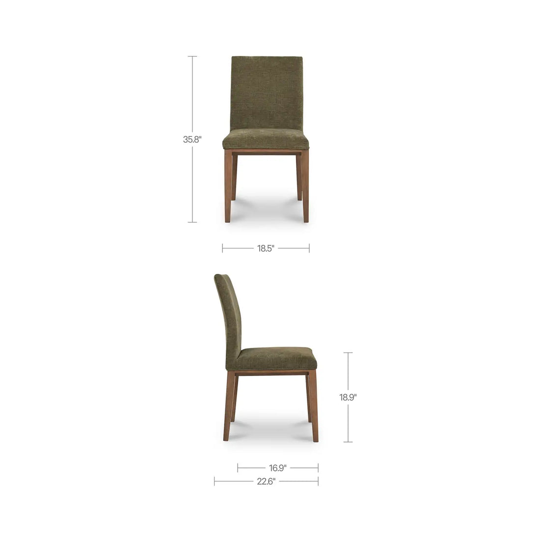 MOES, FRANKIE DINING CHAIRS - SET OF TWO, DINING CHAIRS