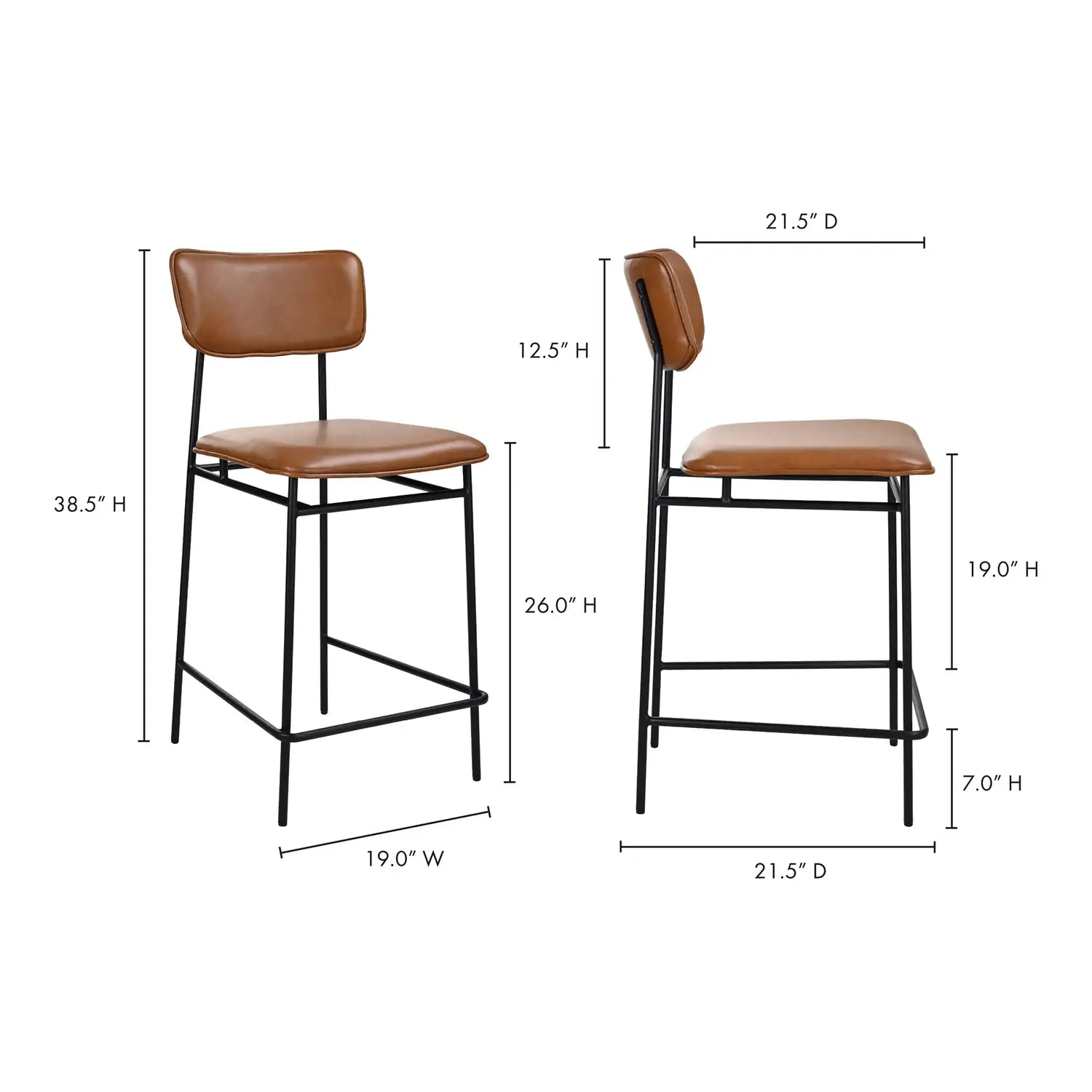 MOES, SAILOR COUNTER STOOLS, BAR STOOLS