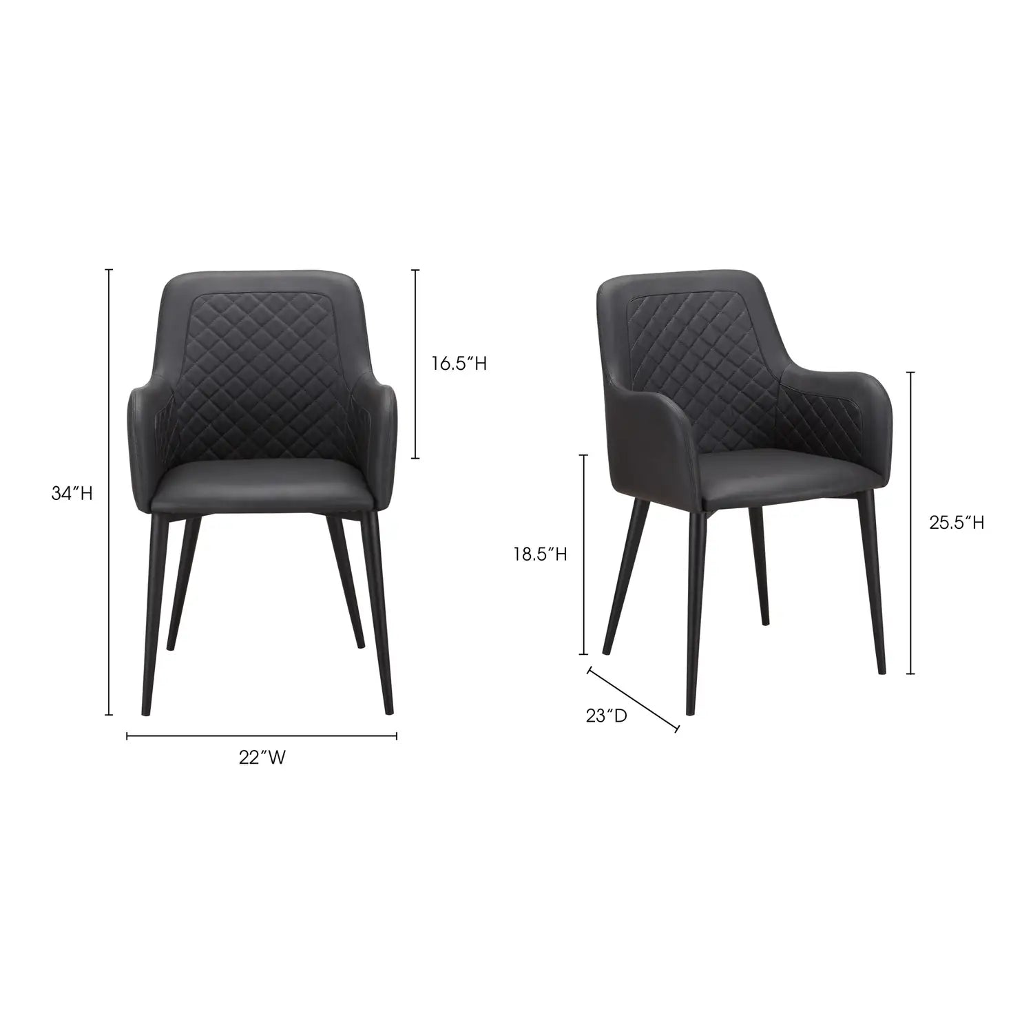 MOES, CANTATA DINING CHAIRS - SET OF TWO, DINING CHAIRS