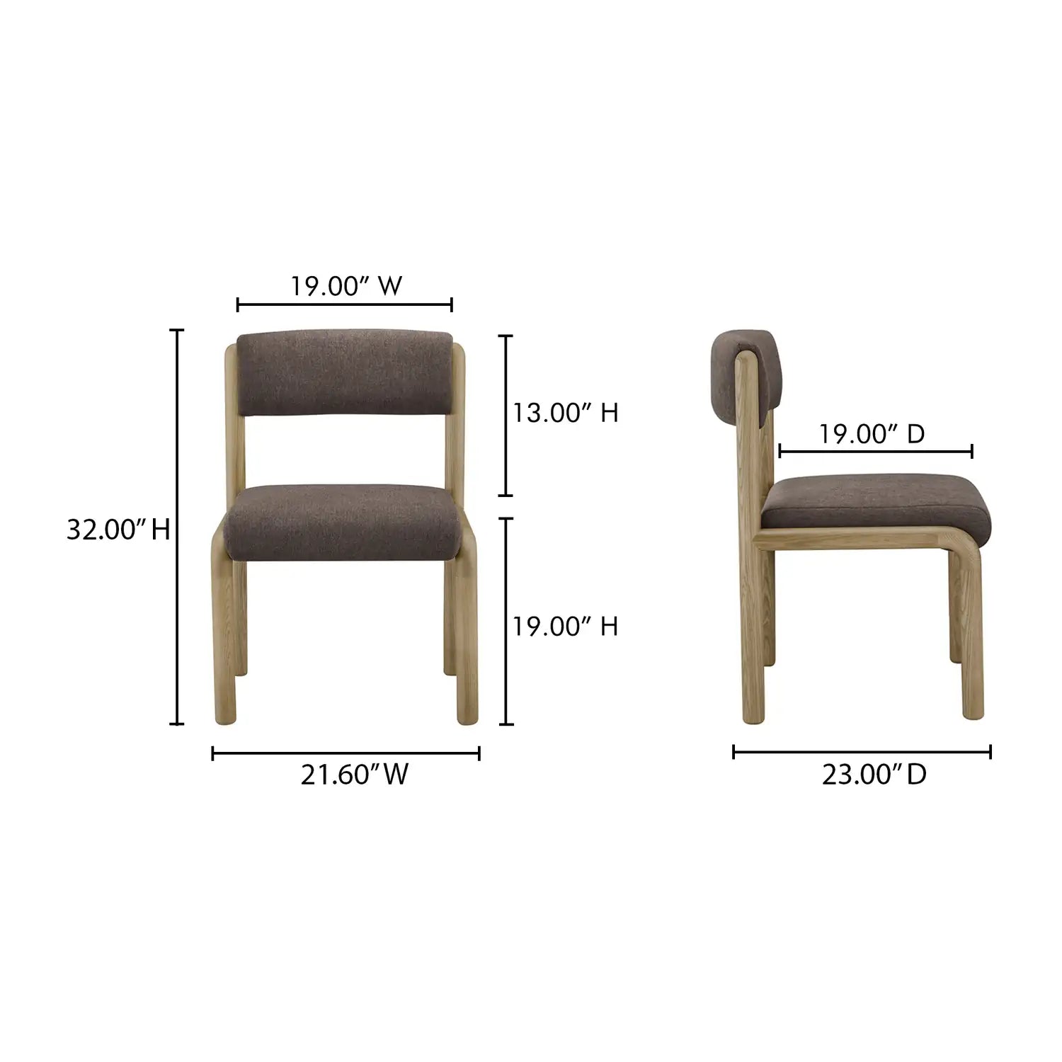 MOES, APRIL DINING CHAIRS - SET OF TWO, DINING CHAIRS