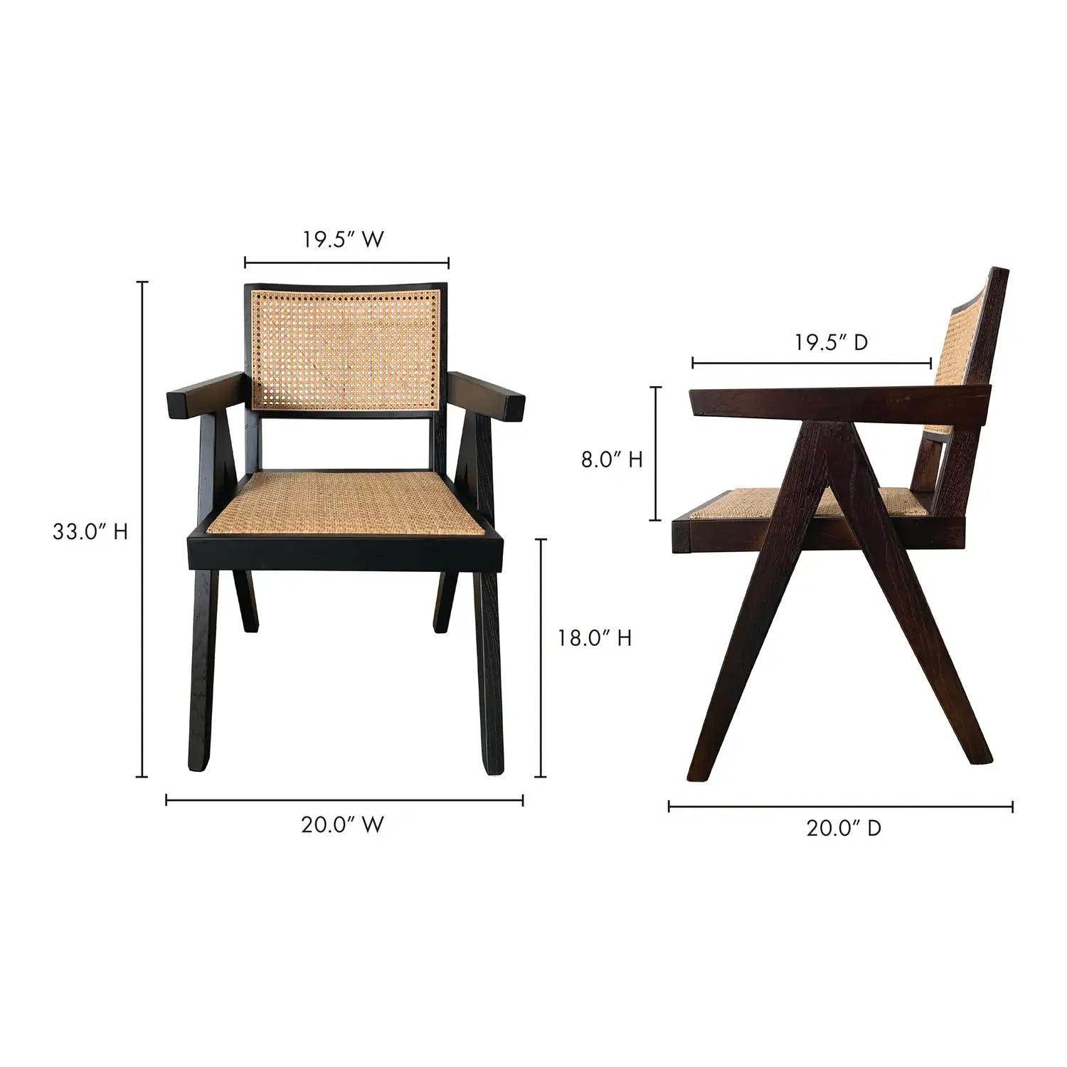 MOES, TAKASHI DINING CHAIRS - SET OF TWO, DINING CHAIRS