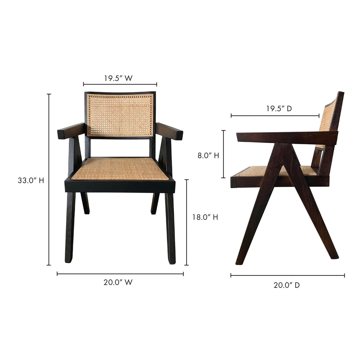 MOES, TAKASHI DINING CHAIRS - SET OF TWO, DINING CHAIRS