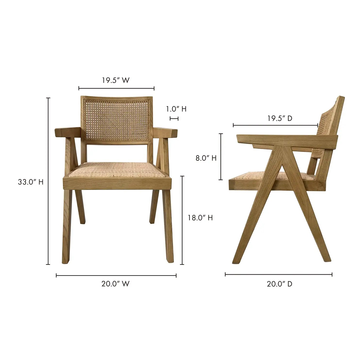 MOES, TAKASHI DINING CHAIRS - SET OF TWO, DINING CHAIRS